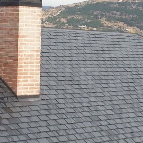 Cubierta de pizarra   Chalets en Villalaba